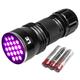 LE UV Torch, 21 LED 395nm Ultra Violet Flashlight, Black light Detector for Pet Urine, Stain, Bed Bug on Clothes, Carpet or Rugs, 3 AAA Batteries...