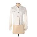 J.Crew Factory Store Denim Jacket: White Jackets & Outerwear - Women's Size X-Small