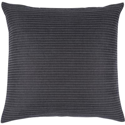Dekokissen PAD "LAMONTE", grau (anthrazit), B:60cm L:60cm, Obermaterial: 100% Baumwolle, Dekokissen_Sitzkissen_Kissenhüllen, Made in Europe, Kissenhülle ohne Füllung, 1 Stück Image