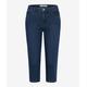 5-Pocket-Jeans BRAX "Style SHAKIRA C" Gr. 42K (21), Kurzgrößen, blau (dunkelblau) Damen Jeans 5-Pocket-Jeans