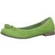 Ballerina MARCO TOZZI Gr. 37, grün (apfelgrün) Damen Schuhe Ballerinas Flats, Flache Schuhe, Festtagssmode mit hübscher Zierschleife