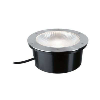 LED Einbauleuchte PAULMANN "DureaIP67 rund 273mm 3000K 15W 1040lm 230V Edelstahl Metall", silber (edelstahlfarben), H:11,2cm Ø:27,3cm, Lampen, Bodeneinbauleuchte Image