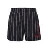 Shorts KARL KANI "Karl Kani Herren KM-SW011-001-02", Herren, Gr. M, US-Größen, schwarz, 100% Polyester, gestreift, normal, Hosen