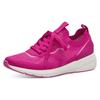 Slip-On Sneaker TAMARIS, Damen, Gr. 35, pink, Textil, Lederimitat, Synthetik, unifarben, sportlich, Schuhe Sneaker, Freizeitschuh, Halbschuh, Schnürschuh mit aufgesetzer Zierschnürung