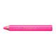 STAEDTLER 3in1 Buntstift Noris junior Bunt-,Wachsmal- und Aquarellstift, neon pink, extra bruchsicher, ideal für Kinder, für viele Oberflächen, 6 Buntstifte in neon pink, 140-F23
