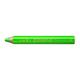STAEDTLER 3in1 Buntstift Noris junior Bunt-,Wachsmal- und Aquarellstift, neon grün, extra bruchsicher, ideal für Kinder, für viele Oberflächen, 6 Buntstifte in neon grün, 140-F5