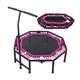 Exercise Trampoline Trampoline for Adults Kids Fitness, with Adjustable Handle Bar for Indoor/Outdoor/Garden/Yoga Workout Exercise Fitness Trampoline (Style4)