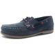 Womens Boat Shoes Deck Leather Nubuck Smooth Lightweight Trainers UK 4-8 (Navy/Pink 2, UK Footwear Size System, Adult, Women, Numeric, Medium, 5)