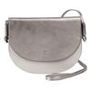 DuDu Umhängetasche Leder 18.5 cm silver Silber Damen