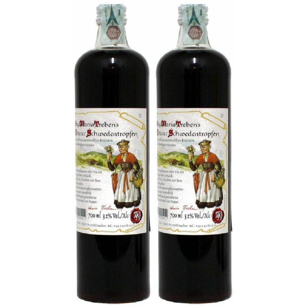 Maria Treben Goccia Amara Svedese della Vecchietta Set da 2 2x700 ml L