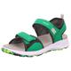 Sandale SUPERFIT "CRISS CROSS WMS: mittel" Gr. 33, grün (grün, schwarz) Kinder Schuhe Sommerschuh, Klettschuh, Outdoorschuh, mit Klettverschlüssen