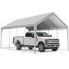 Carport 13×25 FT Heavy Duty Portable Garage, Car Port Canopy with Roll-up Doors & Ventilated Windows