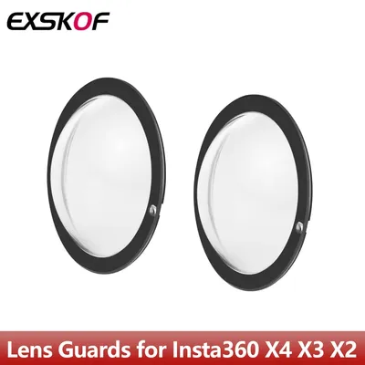 Sticky Lens Guards PC-Schutzkappe für Insta360 X4 / X3 / Insta 360 One X2, wasserdichtes 360-Action-Kamera-Zubehör