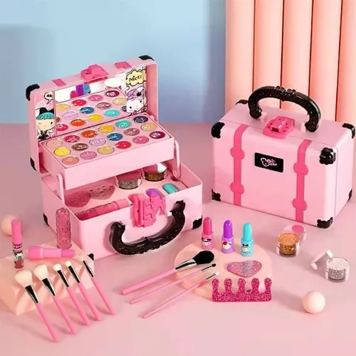Kinder Make-up Kosmetik so tun als spielen Box Prinzessin Make-up Mädchen Spielzeug Spielset