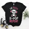 T-shirt de musique sud-coréen Eat Sleep K Pop Antibodies KrasnoKpop Drama Girls Boys Girls