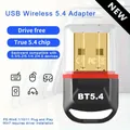 Adattatore USB Bluetooth 5.4 ricevitore trasmettitore WIreless Dongle ricevitore Audio adattatore Bluetooth 5.3 per Driver Win8.1/10/11 gratuito