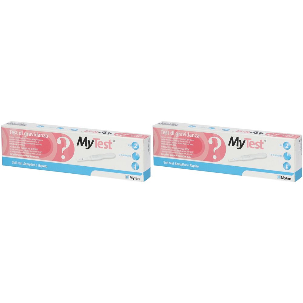 Mylan My Test® Test di Gravidanza Set da 2 2x2 pz