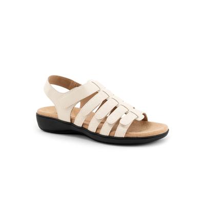 Extra Wide Width Women's Tiki Tool Sling Back Sandal by Trotters in Ivory (Size 8 1/2 WW)