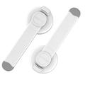 Baby Toilet Lock (2 Pack) for Child Safety Baby Proof Toilet Seat Lock with 2 Extra Pallet Fit for Most Standard Toilet Easy Intallation Toilet Lid Lock with 2 Extra 3M Adhesive