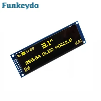 3.12 inch OLED Display 3.12" 256X64 25664 SSD1322 Driver Graphic LCD Module Parallel/SPI Soldering Pin for Arduino/C51