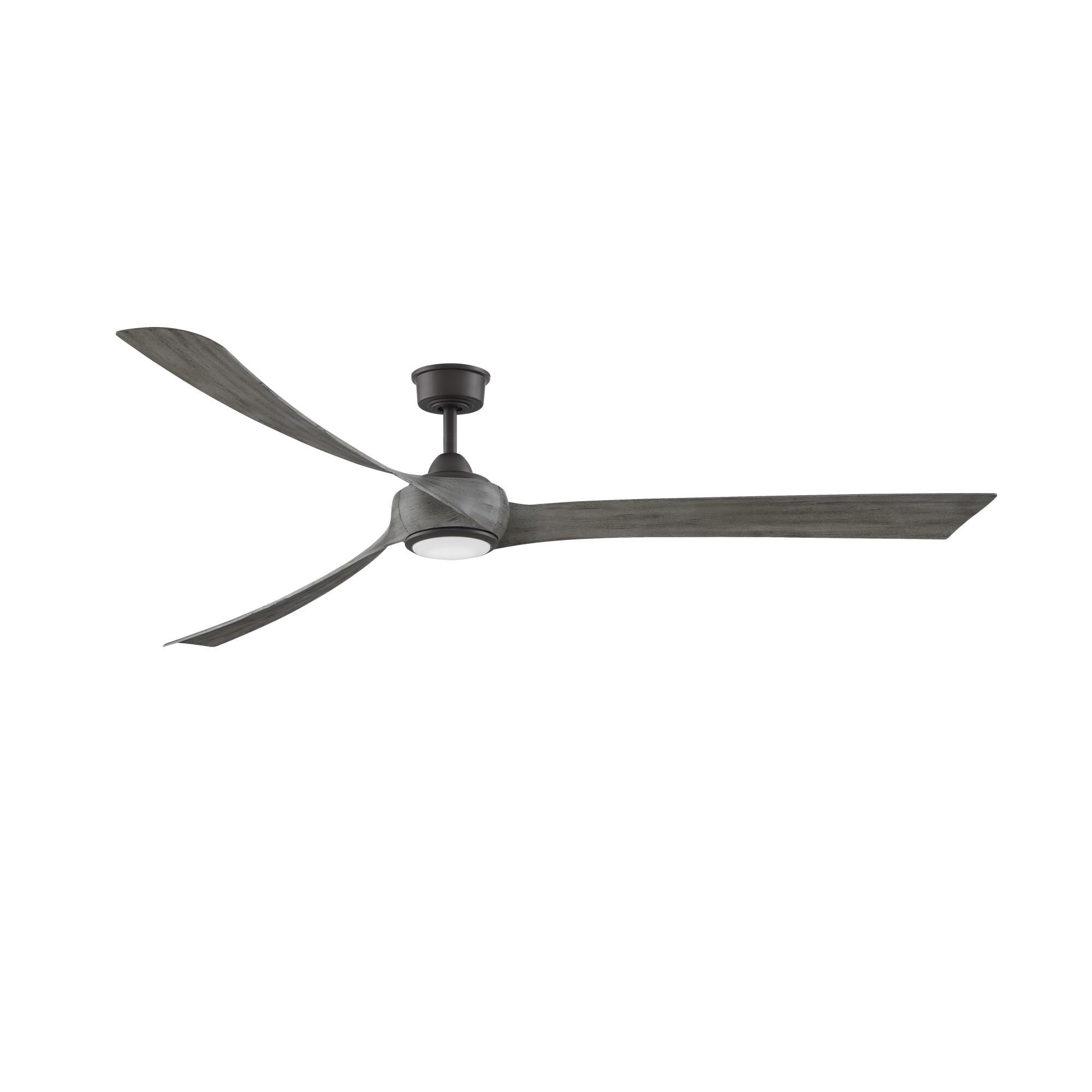Fanimation Wrap Custom 84 Inch Ceiling Fan with Light Kit - FPD8531GR-84WE-LK
