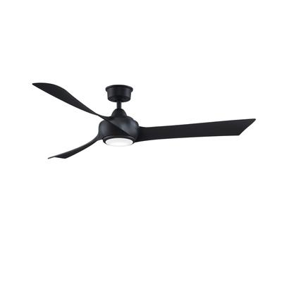 Fanimation Wrap Custom 60 Inch Ceiling Fan with Light Kit - FPD8530BL-60BL-LK