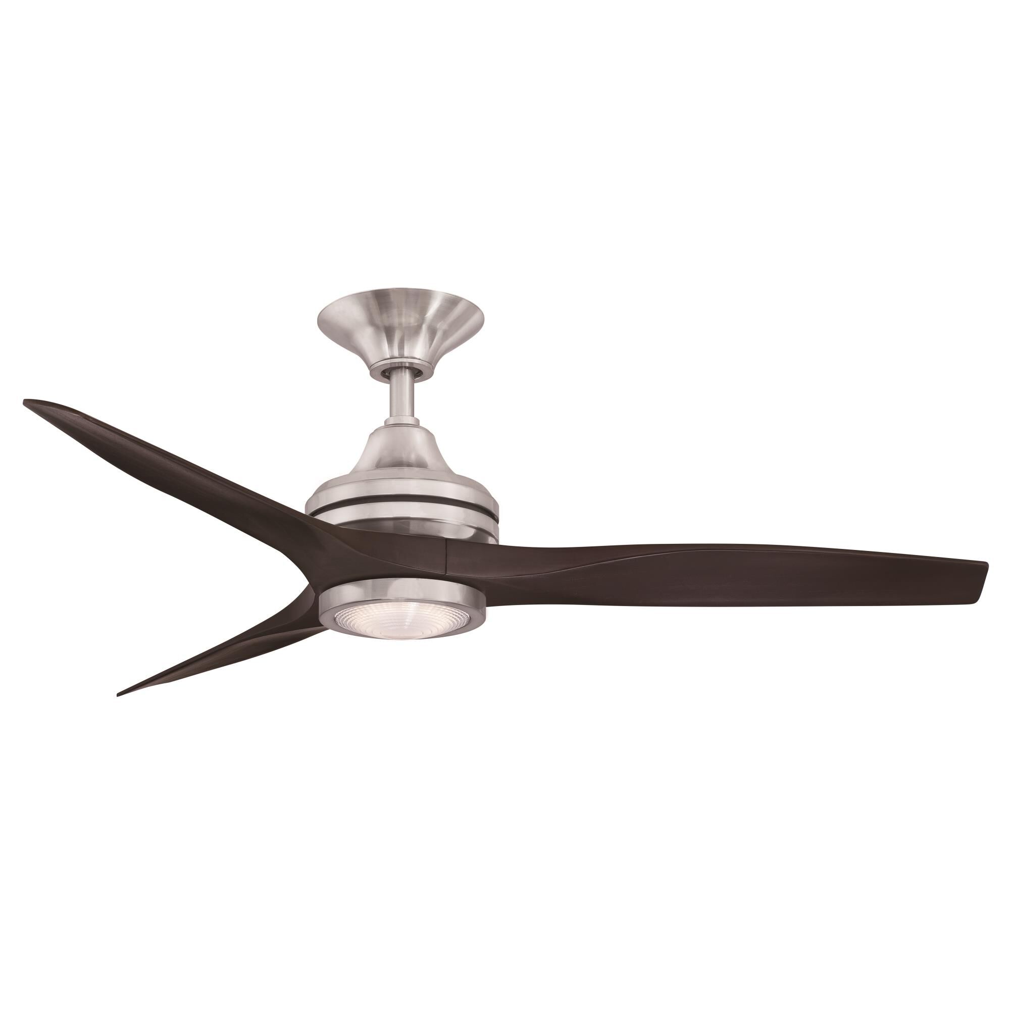 Fanimation Spitfire 48 Inch Ceiling Fan with Light Kit - FP6721BBN-48DWA-LK