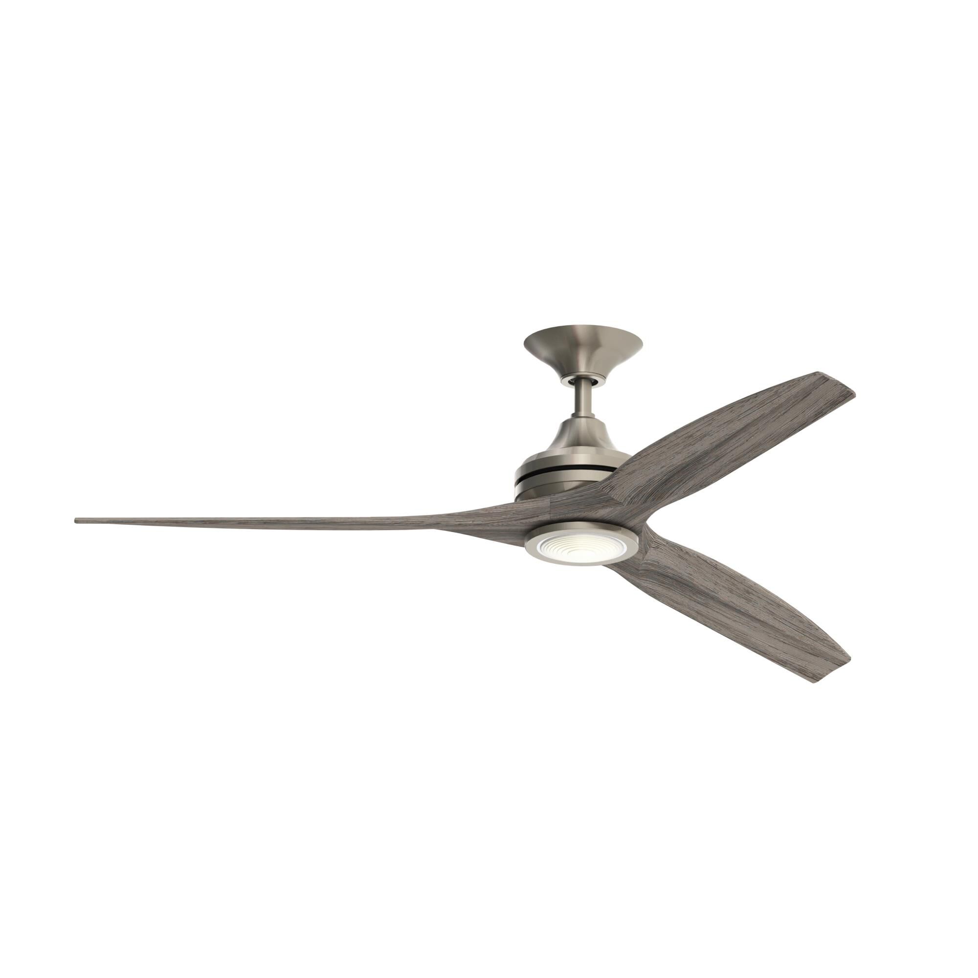 Fanimation Spitfire 60 Inch Ceiling Fan with Light Kit - FP6721BBN-60WE-LK