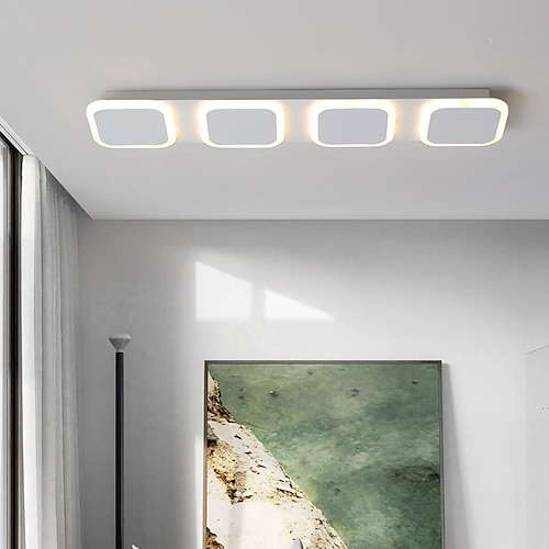 3/4/5 Köpfe quadratische runde LED-Deckenleuchte einfache moderne grundlegende nordische Korridor Lampe Küche Veranda Balkon Home Hall Garderobe Lampe Image