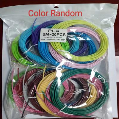 TEMU 10/20 Colors 3d Pen Pla Filament Refills, 1.75mm Premium Printing Filament For 3d Printer And 3d Pen, Each Color 16 Feet