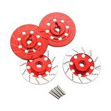 guohui 4 Pieces RC Brake Disc 12mm for DIY Modified Parts 1:10 RC Truck Hobby Model red