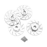 guohui 4 Pieces RC Brake Disc 12mm for DIY Modified Parts 1:10 RC Truck Hobby Model Argent