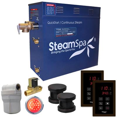 SteamSpa Royal 12 KW QuickStart Acu-Steam Bath Generator Package with