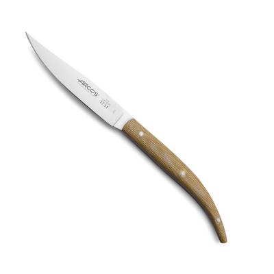 Steak Knife - Nitrum Stainless Steel - 4" Blade - Micarta Handle