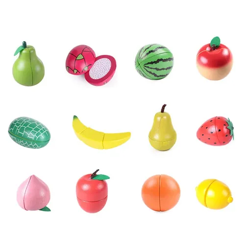 Montessori Pädagogisches Spielzeug holz küche spielzeug obst schneiden avocado cut obst spielzeug