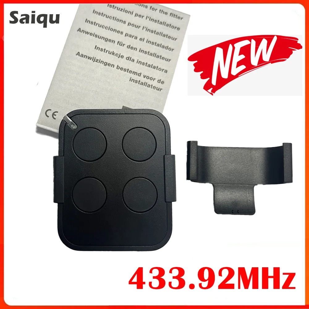 Garagentor-Fernbedienung, 4 Tasten, 433,92 MHz, Rolling-Code-Controller, Duplikator für FLOR FL02RE FLO4RE Tor-Türöffner Image