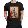 T-shirt à col rond en coton pour hommes t-shirts grunge vêtements Harajuku Jesus Keanu Reeves