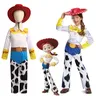 Bambini Disney Toy Story Jessie Costume Cosplay Cowgirl Jessie bambino tuta tuta cappello Outfit