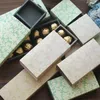 3 größe Elegante Blau Gelbe Blume Muster 10 Set Schokolade Candy Papier Box Valentinstag Weihnachten