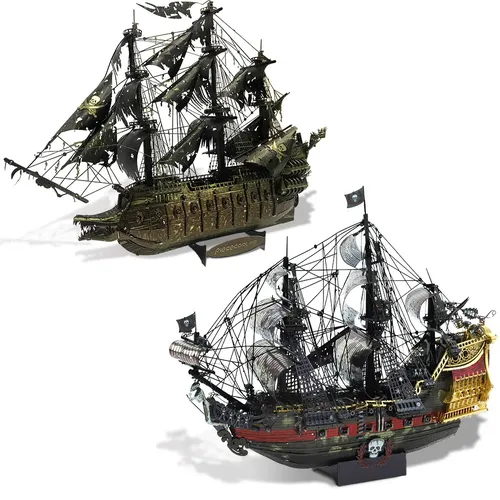 Piece cool 3d Puzzles Piraten schiff Modellbau Kits die Königin Anne Rache DIY Boot Spielzeug Puzzle