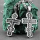 Collana vintage con croce di Gesù da uomo in acciaio inossidabile con fede, collana con ciondolo amuleto cristiano, regalo di gioielli maschili religiosi all'ingrosso