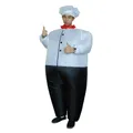 Koch Kostüm Luft Blow- Cook Kostüm Kostüm Ganzkörper kostüm für Kleid-Party Leistung schwarz weiß