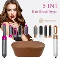 Asciugacapelli 5 in 1 Set pettine caldo Ferro arricciacapelli professionale Piastra per capelli