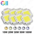 Chip integrato LED COB ad alta potenza 10W 20W 30W 50W 100W bianco caldo bianco naturale luce bianca 3000K 4000K 6000K per illuminazione esterna proiettore lampadina a LED