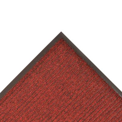 NoTrax 109S0046RB Brush Step Entrance Scraper Floor Mat, 4' x 6', 3/8" Thick, Red