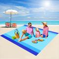 1pc Extra Large Sandproof Beach Mat For 1-4 Adults - Waterproof And Portable Outdoor Blanket For Travel, Camping, Hiking, And Picnic - Enjoy The Outdoors With Comfort And Convenience