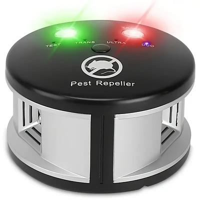 360-degree Indoor Ultrasonic Mouse Repeller – Electronic Pest Control Device for Rodents and Insects