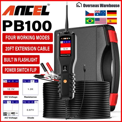 Ancel PB100 Automotive Circuit Tester Power Circuit Probe Kit Electrical System Mechanical Workshop