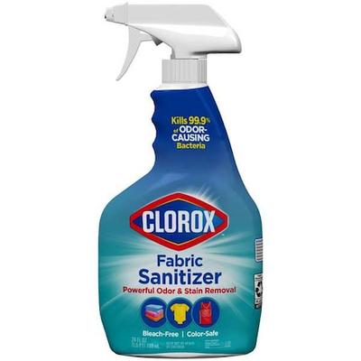 CLOROX 32150 Fabric Sanitizer, Trigger Spray Bottle, Active Clean, Clear, 6 PK