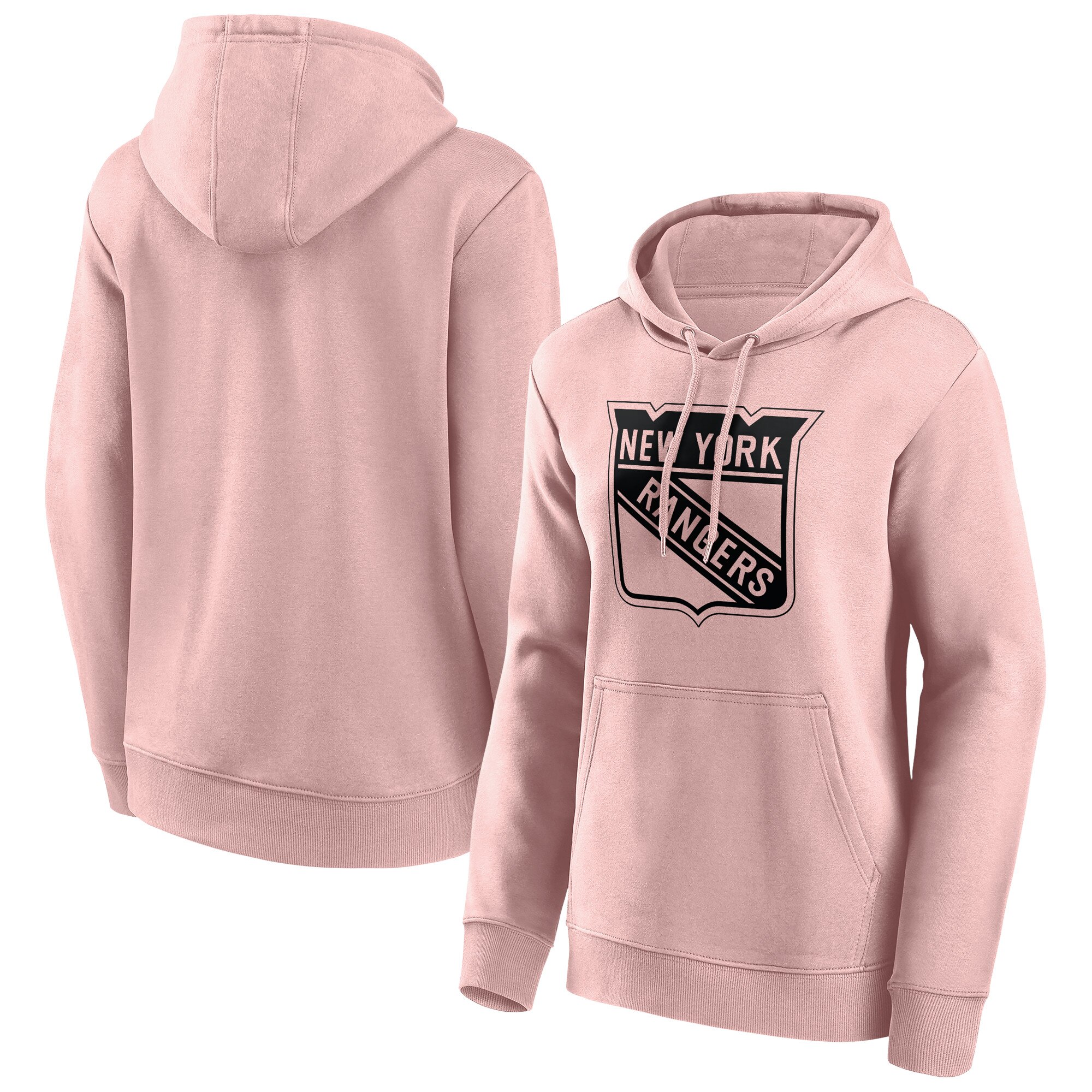 New York Rangers Fanatics Branded Fashion Color Logo Hoodie - Khaki - Damen Image